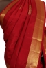 Pure Handloom Butta Contrast Kanjeevaram Silk Saree